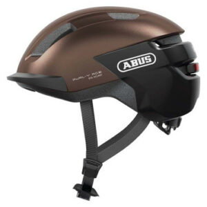 CASQUE VELO ADULTE ABUS URBAIN PURL-Y ACE MARRON ECLAIRAGE INTEGRE