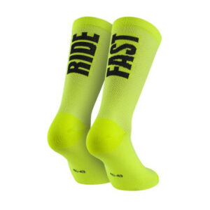 CHAUSSETTES/SOCQUETTES ETE GIST RIDE FAST JAUNE FLUO
